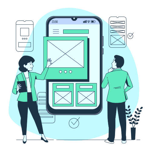 Image illustrating website mobile optimisation